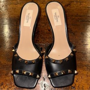 Valentino Garavani Studded Slide Sandal 38.5